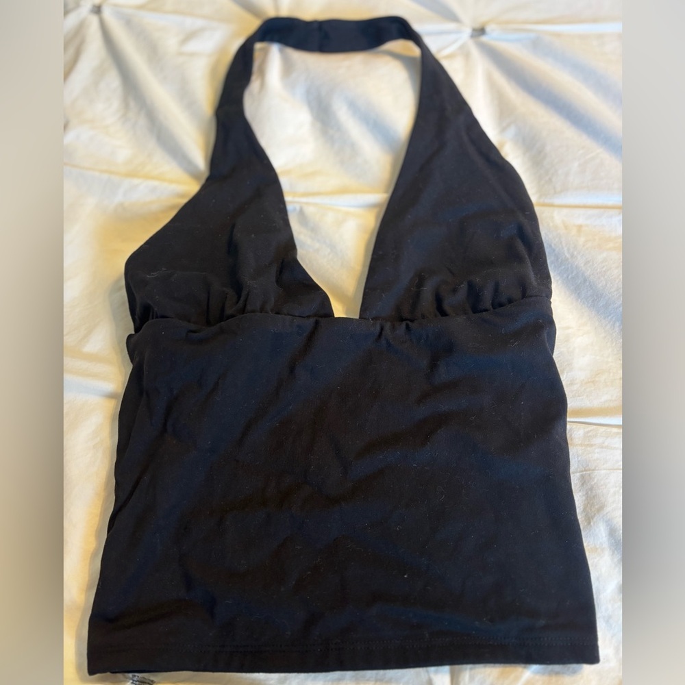 Garage Black Halter Top